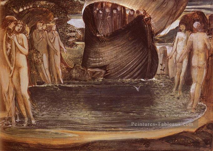 Design pour les sirènes préraphaélite Sir Edward Burne Jones Peintures à l'huile